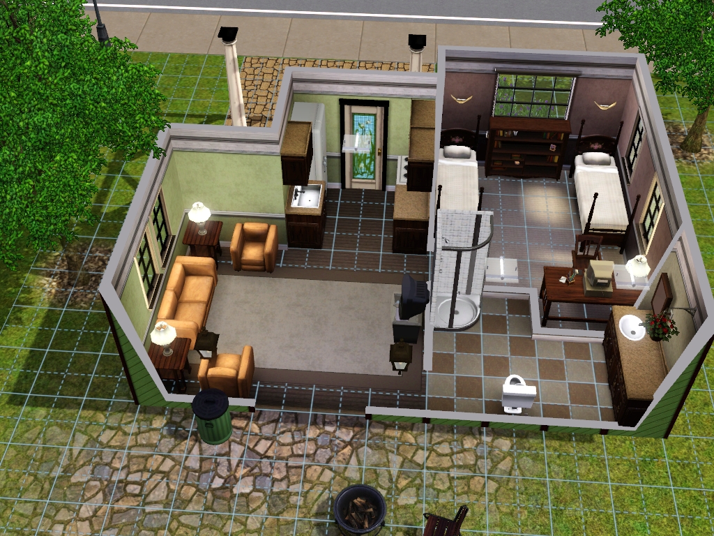 Код на любой дом. Small House SIMS 3. Симс 3 стартовый дом. Планировка стартового дома симс 3. Дом сватов в SIMS 3.