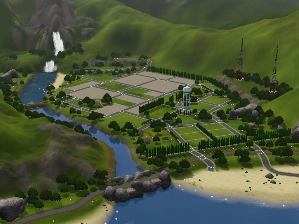 Sims 3 worlds. CAW SIMS 3. SIMS 3 CAW ландшафт. Симс 3 Военная база. Города острова для симс 3.